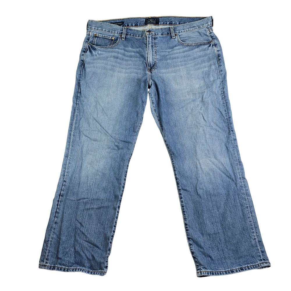 Lucky Brand 361 Vintage Straight Jeans Mens 42x30 Blue Medium Wash Denim Relaxed